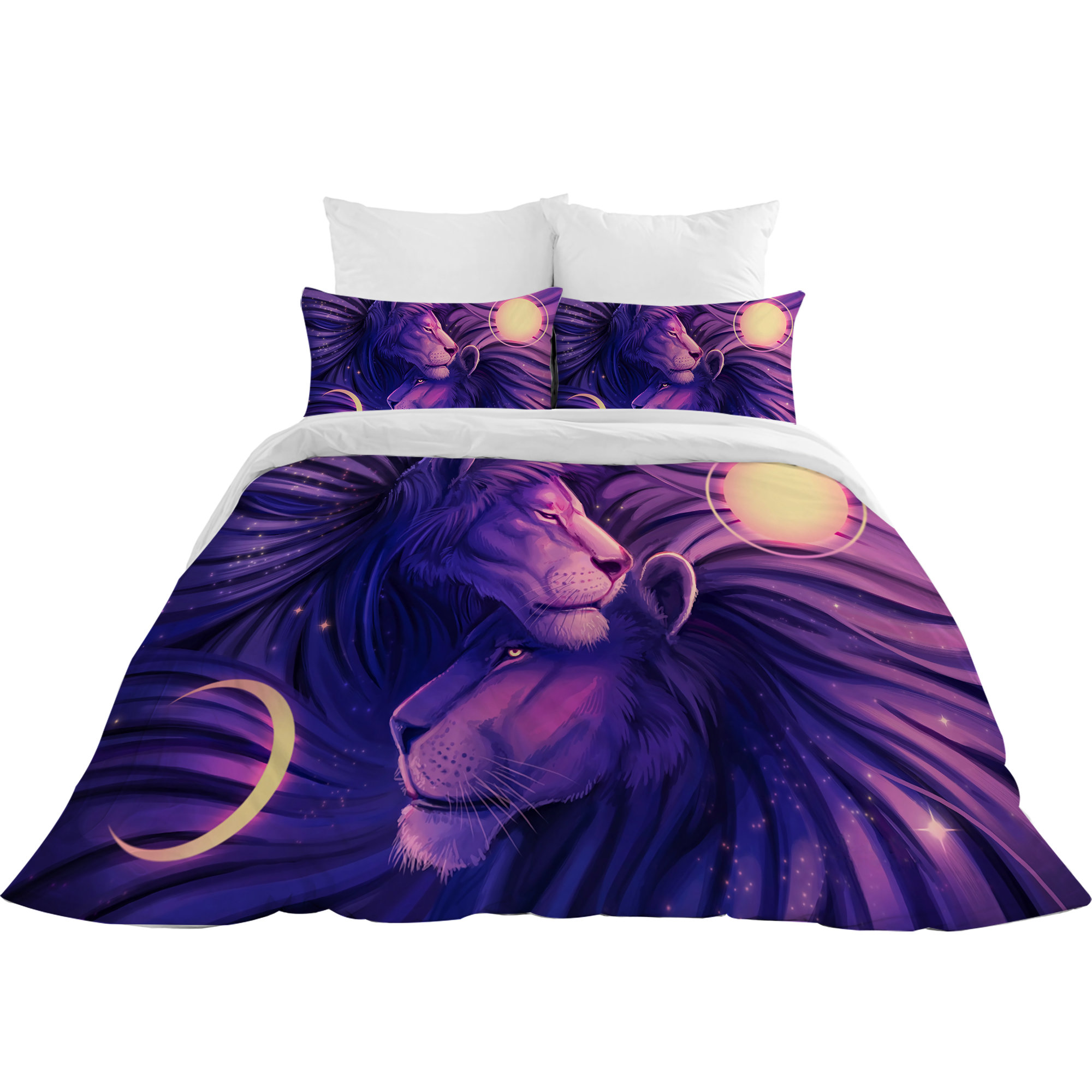 Lion Duvet, Bedding set high quality US queen size + 2 pillow cases